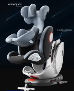 Baby Car Seat with ISOFIX Child Safety Car Seat Compatible Interface ECE R129 Certified Newborn Product Baby Travel System Supports 360° Rotation Adjustable Essential for Baby Travel New Model High Safety Protects Baby's Travel Infant Car Safety Seat