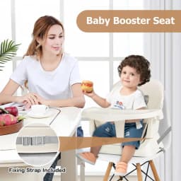 6 in 1 Baby High Chair Convertible Baby Feeding Chair Dining Room Booster Seat Table and Chair Set Black