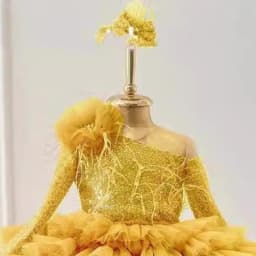 Kids Girl Party Princess Dress with Train Children Piano Girl Wedding Evening Party Celebration Performance Pageant Gown Flower