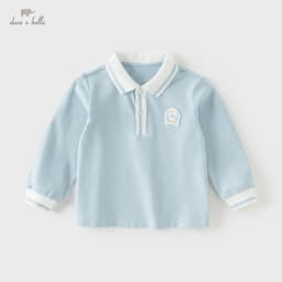 Dave Bella Children Long Sleeve Polo Shirts Spring Autumn Boys Cotton Blouse Kids Clothing Casual Tops Party Sports DB1260764