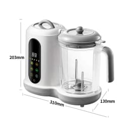 4-in-1 Smart Baby Food Processor, Automatic Steamer & Blender with Digital Display, Steam Blend Puree for 6-36 Months, BPA-Free Easy Clean