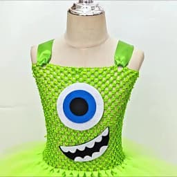 Cute Monster Theme Dress for Girls, Halloween & Children's Day Stage Exquisite Clothing, Kids' Birthday Party Performance Outfit