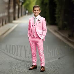 Chic Children's Suit Beige Single Breasted Blazer Vest Pants Kids Wedding Pageant Party Prom Outfit Formal Boys Suit 3 Piece