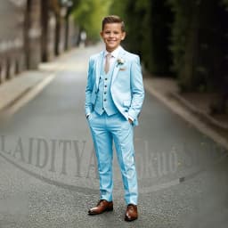 Chic Children's Suit Beige Single Breasted Blazer Vest Pants Kids Wedding Pageant Party Prom Outfit Formal Boys Suit 3 Piece