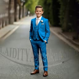 Chic Children's Suit Beige Single Breasted Blazer Vest Pants Kids Wedding Pageant Party Prom Outfit Formal Boys Suit 3 Piece