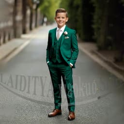 Chic Children's Suit Beige Single Breasted Blazer Vest Pants Kids Wedding Pageant Party Prom Outfit Formal Boys Suit 3 Piece