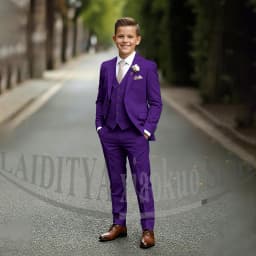 Chic Children's Suit Beige Single Breasted Blazer Vest Pants Kids Wedding Pageant Party Prom Outfit Formal Boys Suit 3 Piece