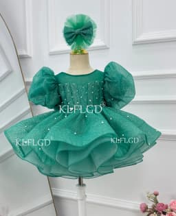 KLFLGD  New LuxuryElegant Toddler Girls Beauty Pageant Dress Elegant Graduation Prom Evening Dress Baby Girl Cake Tutu Dress