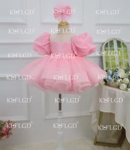 KLFLGD  New LuxuryElegant Toddler Girls Beauty Pageant Dress Elegant Graduation Prom Evening Dress Baby Girl Cake Tutu Dress