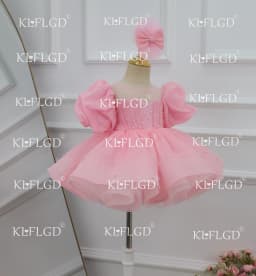 KLFLGD  New LuxuryElegant Toddler Girls Beauty Pageant Dress Elegant Graduation Prom Evening Dress Baby Girl Cake Tutu Dress