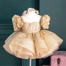 KLFLGD  New LuxuryElegant Toddler Girls Beauty Pageant Dress Elegant Graduation Prom Evening Dress Baby Girl Cake Tutu Dress
