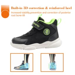 Orthopedic Kids Sneakers High Top Ankle Support Anti-skid Soles Casual Shoes for Girls And Boys Club Foot Toe Walking