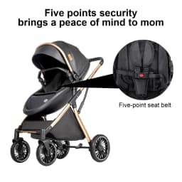 High Quality Baby Stroller 3 in 1 Luxury Lightweight Portable Travel Baby Stroller