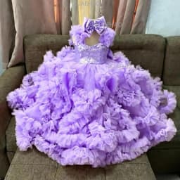 2026 Children Girls Full Skirt Princess Gown Birthday Party Evening Kids Formal Host Flower Girl Wedding Fashion Elegant Clothes