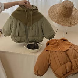 2026 Winter New Children's Solid Color Matching Knitted Hat Thickened Warm Cotton Clothes