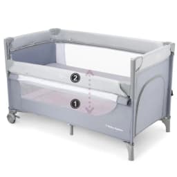 Moby-System Closely 3-in-1 Travel Cot with Changing Table Mattress and Travel Bag for Baby Crib 0-3 Years