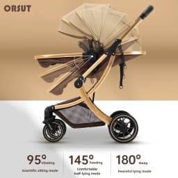 Lightweight High-view Baby Stroller, Can Sit or Lie Down, Lightweight and Foldable, Two-way Shock-absorbing Newborn Stroller