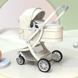 Lightweight High-view Baby Stroller, Can Sit or Lie Down, Lightweight and Foldable, Two-way Shock-absorbing Newborn Stroller