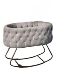 Swing bed Nordic ins style baby cradle rocking chair crib fence sleeping window portable multi-function removable jumpers swings