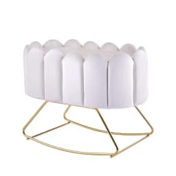 Swing bed Nordic ins style baby cradle rocking chair crib fence sleeping window portable multi-function removable jumpers swings