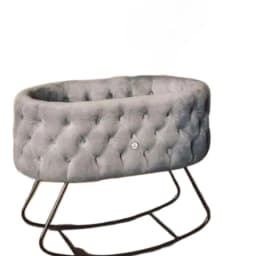 Swing bed Nordic ins style baby cradle rocking chair crib fence sleeping window portable multi-function removable jumpers swings