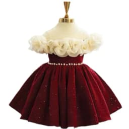 Chidren High End Birthday Baptism Princess Ball Gown Girls Cute Wedding Party Dress y1710
