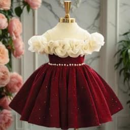 Chidren High End Birthday Baptism Princess Ball Gown Girls Cute Wedding Party Dress y1710