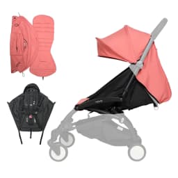 175° 3pcs/Set Stroller Accessories Hood&Mattress&Seat Cushion For YOYO/YOYO2/YOYA Babytime 1:1 Quality Canopy Cover Mattresses