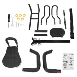 Child Bike Seat Front Mount Child Bike Seat Electric Mountain Portable Thickened Sponge Seat 80KG Capacity for Multiple