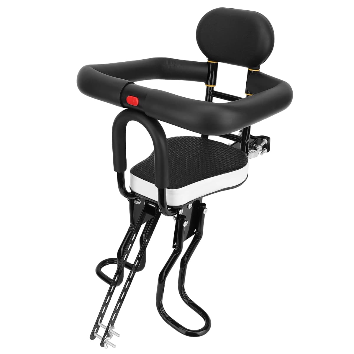 Child Bike Seat Front Mount Child Bike Seat Electric Mountain Portable Thickened Sponge Seat 80KG Capacity for Multiple