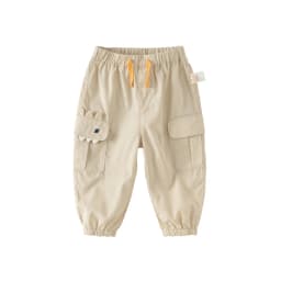 Dave Bella Children Pants for Boys 2024 New Summer Casual Fashion Cool Cargo Pants Cropped Pants Outdoor Sport Party DB2240689