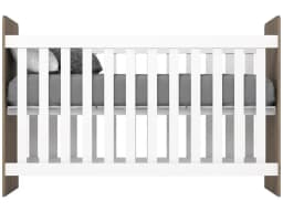 Rustic and White Standard Crib Henn Labirinto