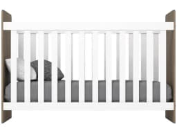 Rustic and White Standard Crib Henn Labirinto