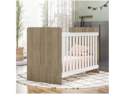 Rustic and White Standard Crib Henn Labirinto