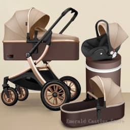 Luxury baby stroller 3 in 1,High landscape strollers,baby car,trolley pram,baby Carriage four wheels,newborn travel Pushchair