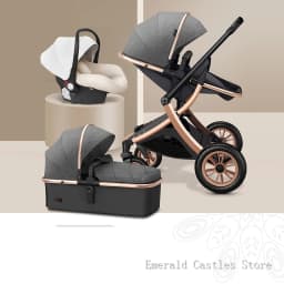 Luxury baby stroller 3 in 1,High landscape strollers,baby car,trolley pram,baby Carriage four wheels,newborn travel Pushchair