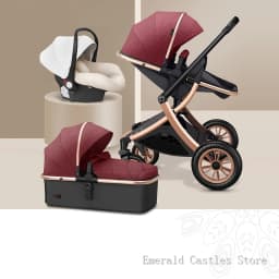 Luxury baby stroller 3 in 1,High landscape strollers,baby car,trolley pram,baby Carriage four wheels,newborn travel Pushchair