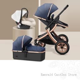 Luxury baby stroller 3 in 1,High landscape strollers,baby car,trolley pram,baby Carriage four wheels,newborn travel Pushchair