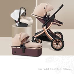 Luxury baby stroller 3 in 1,High landscape strollers,baby car,trolley pram,baby Carriage four wheels,newborn travel Pushchair