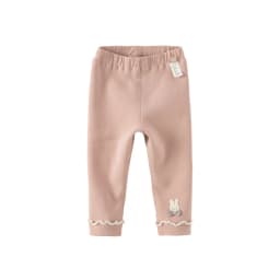 Dave Bella Children's Pants New Winter Girls' Casual Fashion Cute Tight Pants Plush Warm Leggings Sport Outdoor DB4237950