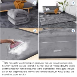 Huloosleep 4 Colors Baby Crawling Play Mats Non-Slip Thick Soft Foam Baby Activity Rug Gym Baby Carpet Mother+Kids Area Rug