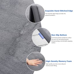 Huloosleep 4 Colors Baby Crawling Play Mats Non-Slip Thick Soft Foam Baby Activity Rug Gym Baby Carpet Mother+Kids Area Rug
