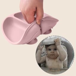 4PCS Baby Silicone Feeding Set With Suction Plate BPA Free Solid Color Waterproof Bib Portable Spoon Fork Children's Tableware