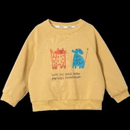 Amila Spring Children's Hoodie Round Neck Solid Color Cartoon Letter Printed Basic Versatile Daily Casual Long Sleeve Top