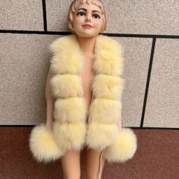 HUAQIUMEISI Children's Fox Fur Cardigan Autumn Winter Fashion Kids Raccoon Fur Cardigan and Women Real Fox Fur Cardigan
