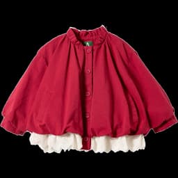 Amila Spring Girls' Coat Lace Lace Splicing Sweet Bubble Sleeves Fashionable Western Long Sleeve Children's Clothing Top