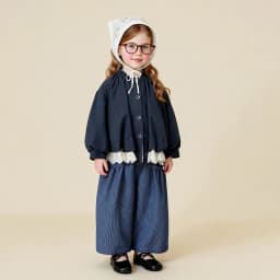 Amila Spring Girls' Coat Lace Lace Splicing Sweet Bubble Sleeves Fashionable Western Long Sleeve Children's Clothing Top
