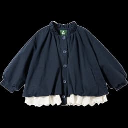 Amila Spring Girls' Coat Lace Lace Splicing Sweet Bubble Sleeves Fashionable Western Long Sleeve Children's Clothing Top