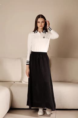 Mali's 2026 SS Women Clothes Elegant Polo Shirts Full Sleeves Boutique Top Fashion Lady Long Skirt High Quality Clothing