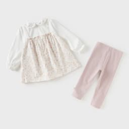 Dave Bella Children's T-shirt Pants 2PCS Set Girls Leggings Long Sleeve Tops Two-Piece Set Sweet Print Outdoor Party DB1260447